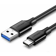  Кабель UGREEN US184 20882 USB 3.0 A Male to Type C Male Cable Nickel Plating 1m Black 