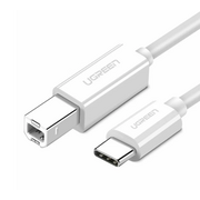  Кабель UGREEN US241 40560 USB-C 2.0 To USB-B 2.0 Print Cable 1m White 