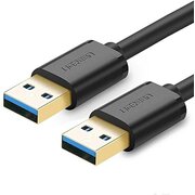  Кабель UGREEN US128 10371 USB-A 3.0 Male to Male Cable 2m Black 