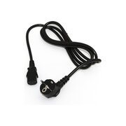  Кабель питания Hyperline PWC-IEC13A-SHM-3.0-BK для компьютера Schuko+C13 угловая 3x1.0 10A угловая вилка 3м черный 
