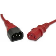  Шнур Hyperline PWC-IEC13-IEC14-0.5-RD для блока питания IEC 320 C13 вилка IEC 60320 С14 0.5м красный 