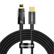  Дата-кабель Baseus Explorer (CATS000101) Auto Power-Off Fast Charging Type-C to IP 20W 2m Black 