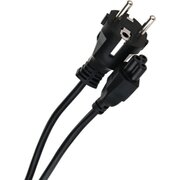  Кабель питания Telecom TP022-1.8-BK для ноутбуков 1.8m 3-pin с заземлением 220V Европейский стандарт 