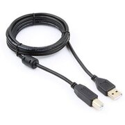  Кабель Cablexpert CCF2-USB2-AMBM-6 USB 2.0 Pro, AM/BM, 1.8м, экран, 2феррит.кольца, черный, пакет 