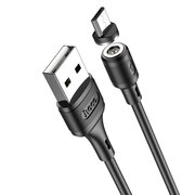  Дата-кабель HOCO X52 Sereno magnetic charging micro 1м (чёрный) 