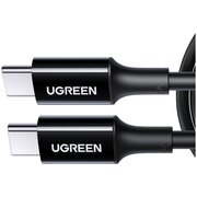  Кабель UGREEN US300 80371 Type-C Male to Type-C Male 2.0 ABS Shell 5A Current 1m Black 