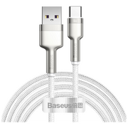  Дата-кабель Baseus Cafule (CAKF000102) Metal USB to Type-C 66W 1m White 