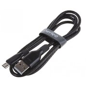  Кабель PERFEO U4807 USB2.0 A вилка - Micro USB вилка, силикон, черный, длина 1м 