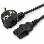  Кабель питания Cablexpert PC-186-VDE-3M Schuko- C13 VDE 10А 3м черный 