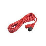 Шнур Hyperline PWC-IEC13-IEC14 (PWC-IEC13-IEC14-5.0-RD) для блока питания IEC 320 C13 вилка C14 5м красный 