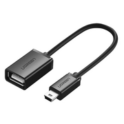  Кабель UGREEN US249 10383 Mini USB Male to USB Female OTG Cable Black 