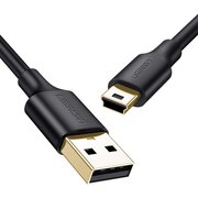 Кабель UGREEN US132 10385 USB 2.0 A Male to Mini 5 Pin Male Cable 1.5m Black 