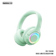  Наушники полноразмерные bluetooth REMAX RB-760HB Bincorui Series Wireless Music Headphone зеленый 