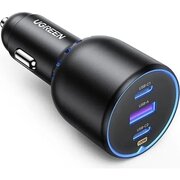  АЗУ UGREEN EC705 (35025) 2*USB-C PD+USB-A 130W Fast Car Charger Gray 