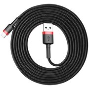 Дата-кабель BASEUS Cafule (CALKLF-C19) lightning 1,5 A 2м красно-чёрный 