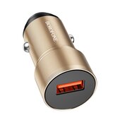  АЗУ BOROFONE BZ19A Wisdom single port QC3.0 car charger золотой 