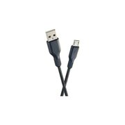  Кабель PERFEO U4808 USB2.0 A вилка - Micro USB вилка, силикон, черный, длина 2м, бокс 