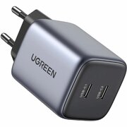  СЗУ Ugreen CD294 (90573) Nexode Mini USB-C+USB-C 45W PD GaN Fast Charger EU grey 