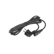  Кабель питания Hyperline PWC-IEC13-SHM-3.0-BK для компьютера Shucko+C13 3x0.75 3м 