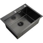  Кухонная мойка Arfeka Eco PVD AR 600*500см Nano Black 