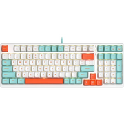  Клавиатура A4Tech Fstyler FS300 механическая белый USB for gamer LED Panda Snorklening 