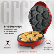  Вафельница GFgril GFW-032 красный 