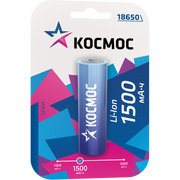  Аккумулятор Космос 18650 Li-ion 1500mAh KOC18650Li-ion15UBL1 