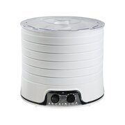  Сушилка для овощей и фруктов Мастерица EFD-5000 белая, 6 белых поддонов + 3 поддона для пастилы 500Вт, увеличенный D поддона 360мм 