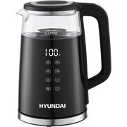  Чайник электрический Hyundai HYK-G6404 черный/серебристый 