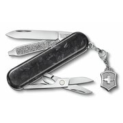  Складной нож Victorinox Classic Brilliant Carbon 0.6221.90, функций 5, 58мм, черный/серебристый, коробка подарочная 