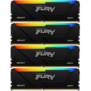  ОЗУ Kingston Fury Beast Black KF432C16BB2AK4/64 DDR4 - 4x 16ГБ 3200МГц, DIMM, Ret 