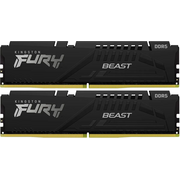  ОЗУ Kingston Fury Beast Black XMP CL32 (Kit of 2) (KF564C32BBK2-32) DDR 5 DIMM 32Gb PC51200, 64000Mhz, (retail) 
