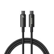  Дата-кабель Baseus CAWJ040001 Tungsten Gold Fast Charging Data Cable Type-C to Type-C 240W 1m Black 