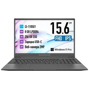  Ноутбук Machcreator One i3 (JB0C1B001RU) 15.6" Intel Core I3 1005G1 1.2 ГГц 8 ГБ LPDDR4 256 ГБ SSD Intel UHD Graphics Windows 11 Pro серый 1.82 кг 