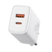  СЗУ Baseus CCXJ-B02 Compact Quick Charger USB-C+USB-A 20W EU White 