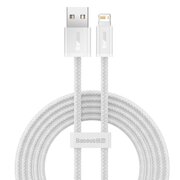  Дата-кабель Baseus Dynamic (CALD000402) Fast Charging USB to iP 2.4A 1m White 