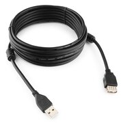 Кабель Gembird Cablexpert CCF2-USB2-AMAF-15 USB 2.0 Pro, AM/AF, 4.5м, экран, 2феррит.кольца, черный, пакет 
