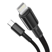  Дата-кабель Baseus (CATLGD-01) High Density Braided Fast Charging Type-C to iP PD 20W 1m Black 
