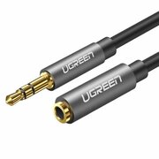  Кабель UGREEN AV118 10595 3.5mm Male to 3.5mm Female Extension Cable 3m Black 