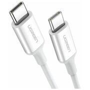  Кабель UGREEN US264 60520 USB-C 2.0 Male To USB-C 2.0 Male 3A Data Cable 2m White 