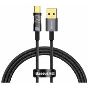  Дата-кабель Baseus Explorer (CATS000301) Auto Power-Off Fast Charging USB to Type-C 100W 2m Black 