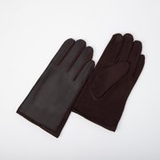  Перчатки мужские, безразмерные, без утеплителя, цвет коричневый (7357158) 