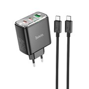  СЗУ HOCO CS44A Smart PD65W2C1A charger set Type-C + Type-C, EU черный 