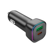  АЗУ BOROFONE BZ28A Trophie PD30W+QC3.0 car charger черный 