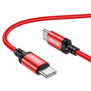  Дата-кабель HOCO X89 Wind 60W charging data cable Type-C +Type-C (без упаковки) красный 