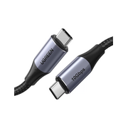  Кабель UGREEN US355 80150 USB-C 3.1 M/M Gen2 5A Cable with Braided 1m Black 