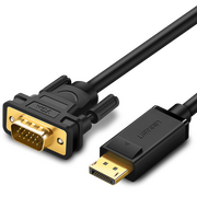  Кабель UGREEN DP105 10247 DP Male to VGA Male Cable 1.5m Black 