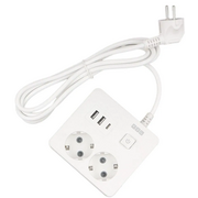  Сетевой удлинитель Power Cube PC-1-2M 1.9м (2 розетки) белый (коробка) 