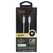  Кабель Cactus CS-LG.USB.C-1 USB Type-C m-Lightning m 1м белый 