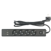  Сетевой удлинитель Power Cube PC-7B-2M 1.9м (4 розетки) черный (коробка) 